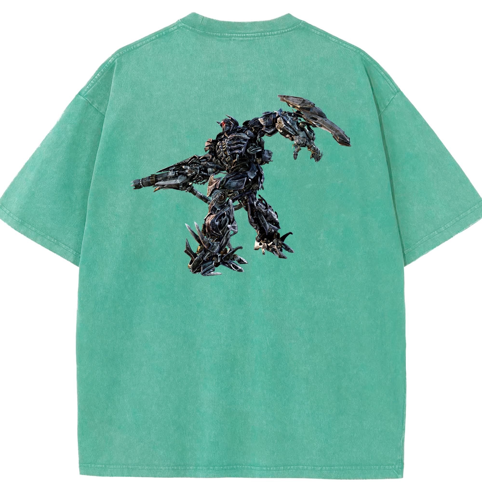 （画像用） Transformers トランスフォーマー 綿100% ヴィンテージ風 半袖Tシャツ（背面プリント）